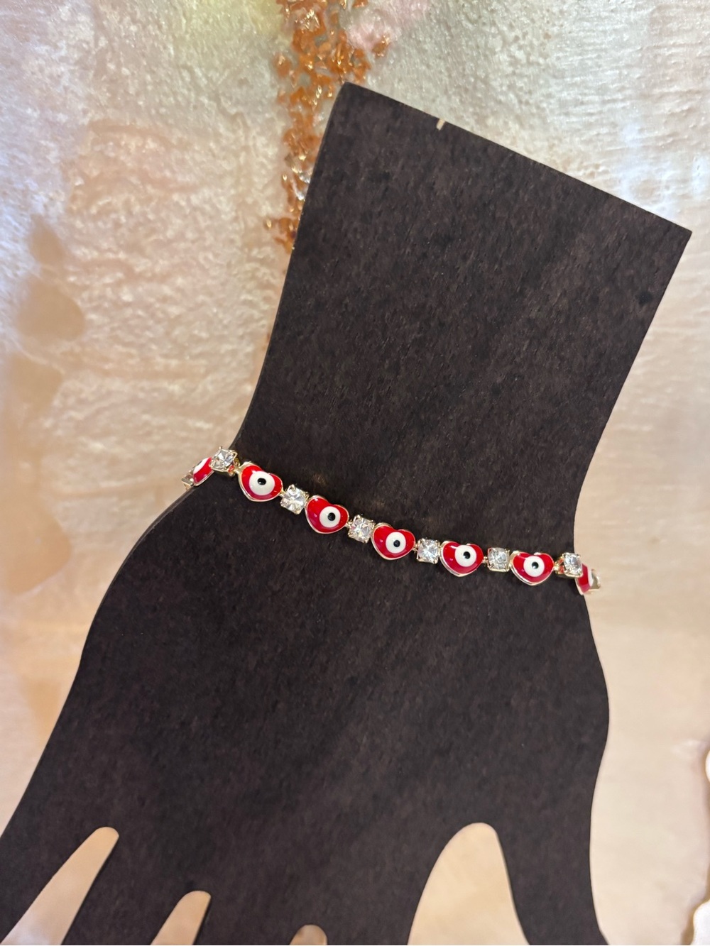 Red Evil Eye Crystal Tennis Bracelet